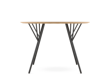 TRIVI TR-T730/1100-N1 - Round steel and wood dining table by LD Seating - view 3